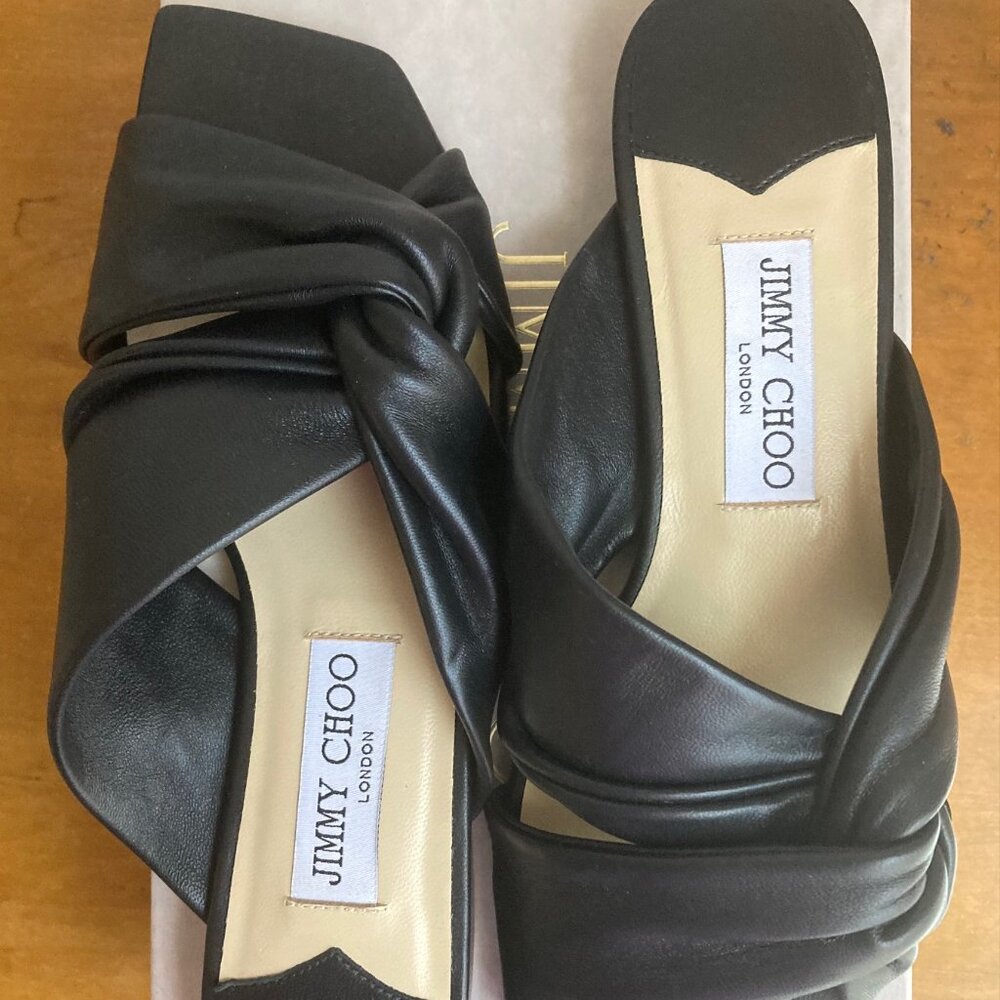 NWT Jimmy Choo Narissa Flat, Black Size 7.5/6.5* (see notes)